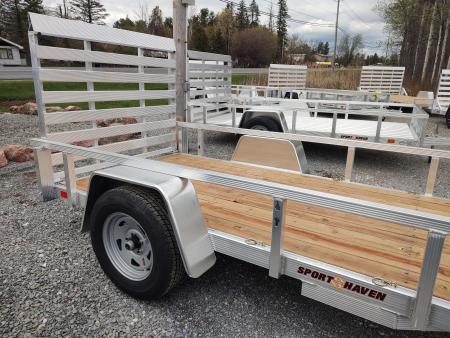 New 2026 Sport Haven AUT5X10 Aluminum Tube Top Utility Trailer