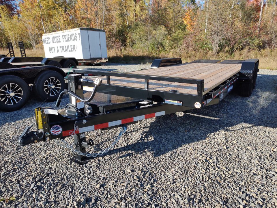New 2026 Sure-Trac 7'X17'+3' 14K Universal Ramp Equipment Trailer