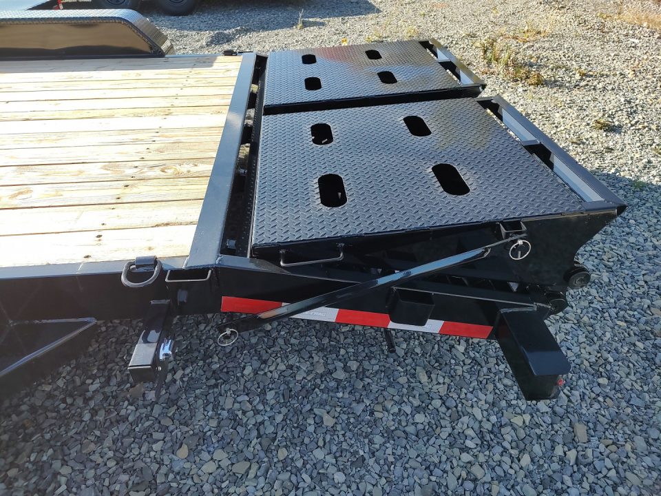 New 2026 Sure-Trac 7'X17'+3' 14K Universal Ramp Equipment Trailer