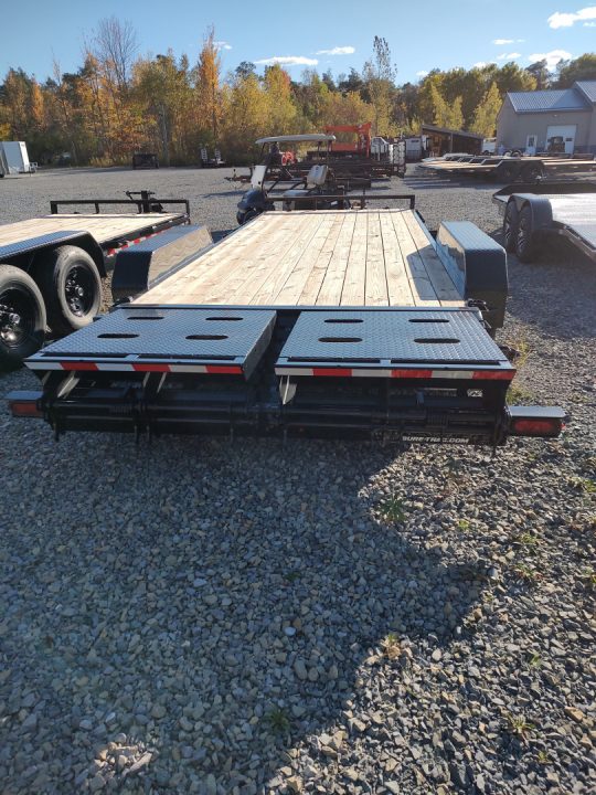 New 2026 Sure-Trac 7'X17'+3' 14K Universal Ramp Equipment Trailer