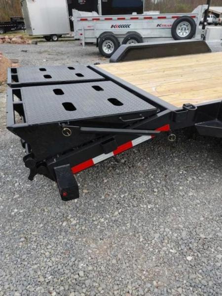 New 2026 Sure-Trac 7'X17'+3' 14K Universal Ramp Equipment Trailer