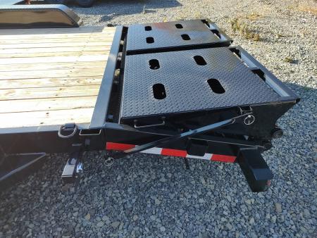 New 2026 Sure-Trac 7'X17'+3' 14K Universal Ramp Equipment Trailer