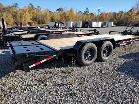 New 2026 Sure-Trac 7'X17'+3' 14K Universal Ramp Equipment Trailer