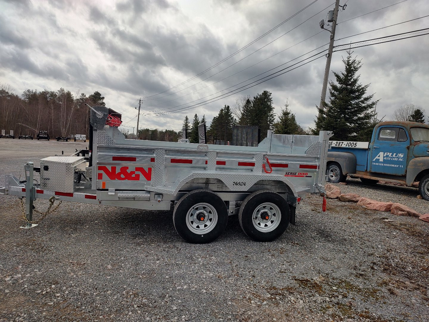 New 2025 N and N Trailers 6'X10' GALVANIZED Dump Trailer
