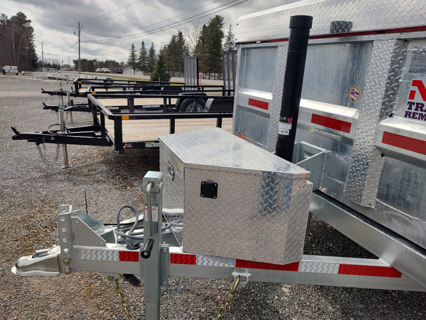 New 2025 N and N Trailers 6'X10' GALVANIZED Dump Trailer