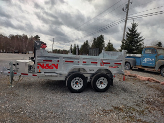 New 2025 N and N Trailers 6'X10' GALVANIZED Dump Trailer