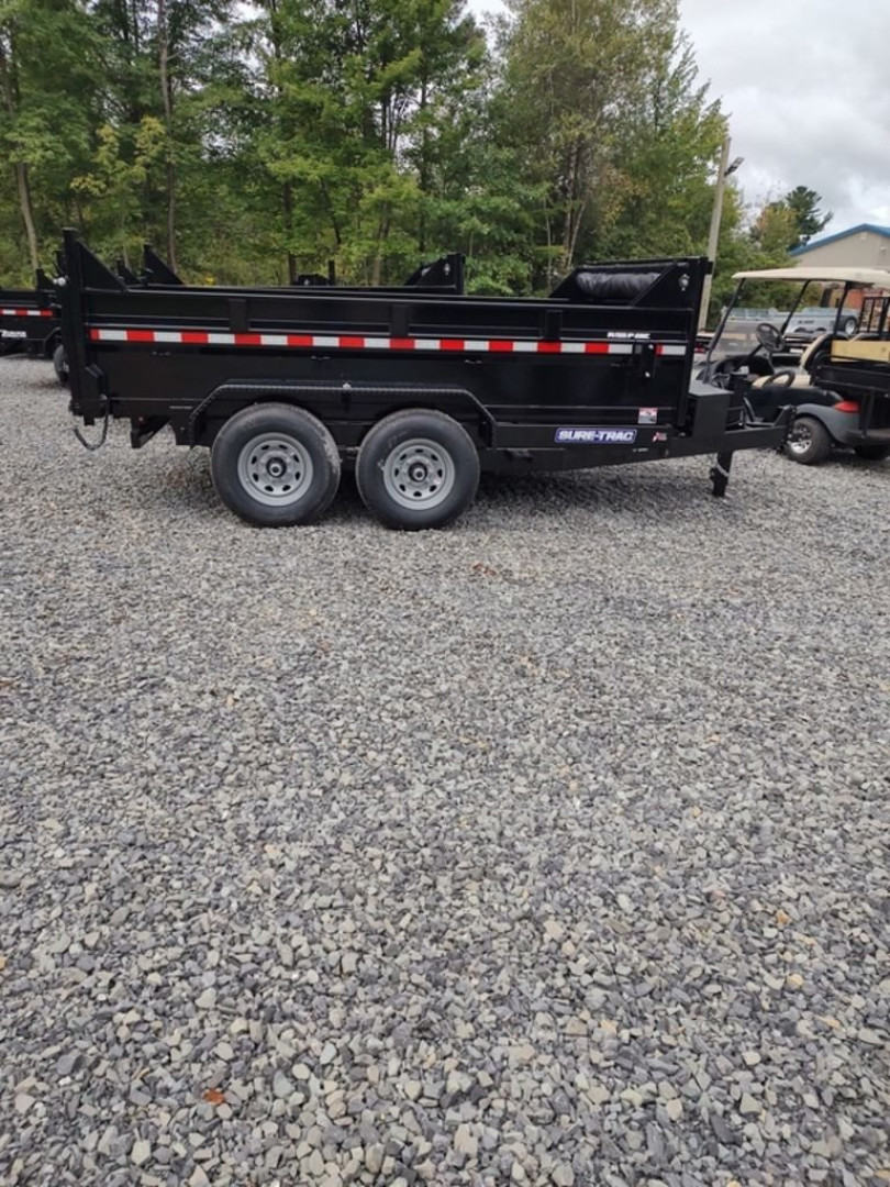 New 2025 SURE-TRAC ST8212TLDD- 7'X12' HD TELESCOPIC DUMP 14K