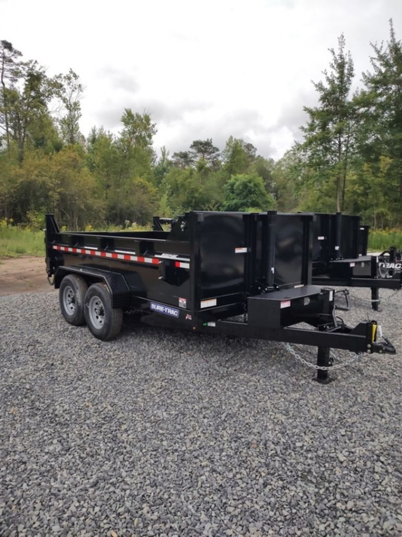 New 2025 SURE-TRAC ST8212TLDD- 7'X12' HD TELESCOPIC DUMP 14K