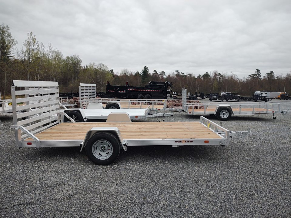 New 2026 Sport Haven AU714- 7'X14' Low Side Utility Trailer