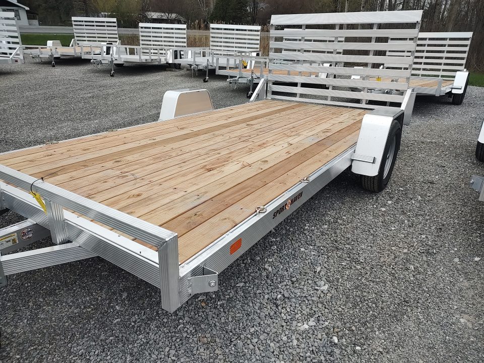 New 2026 Sport Haven AU714- 7'X14' Low Side Utility Trailer