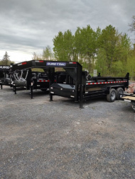 New 2025 SURE-TRAC 7x14 HD Low Profile Gooseneck Dump 14K