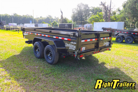 New 2025 7X14 PJ Dump Trailer