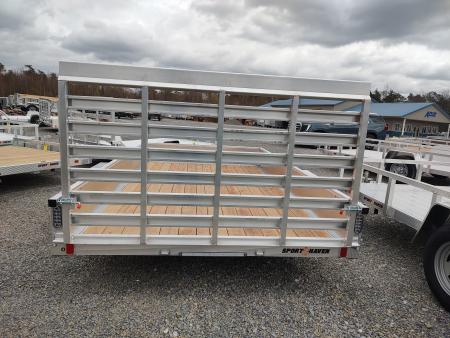 New 2026 Sport Haven 7x12D Aluminum Tread Plate Sides Utility Trailer