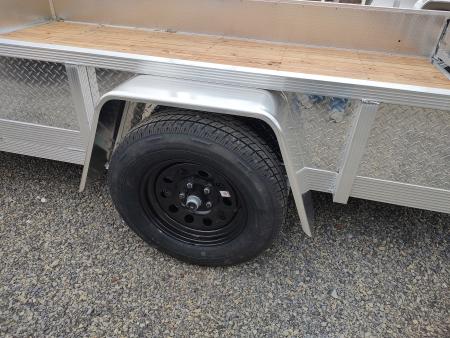 New 2026 Sport Haven 7x12D Aluminum Tread Plate Sides Utility Trailer