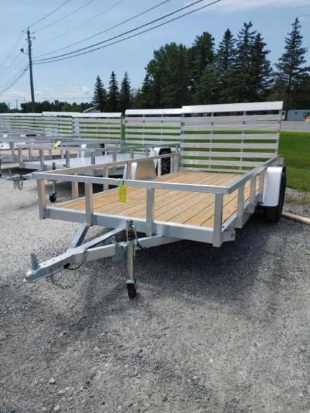 New 2026 SPORT HAVEN AUT6X12 Aluminum Tube Top Utility Trailer