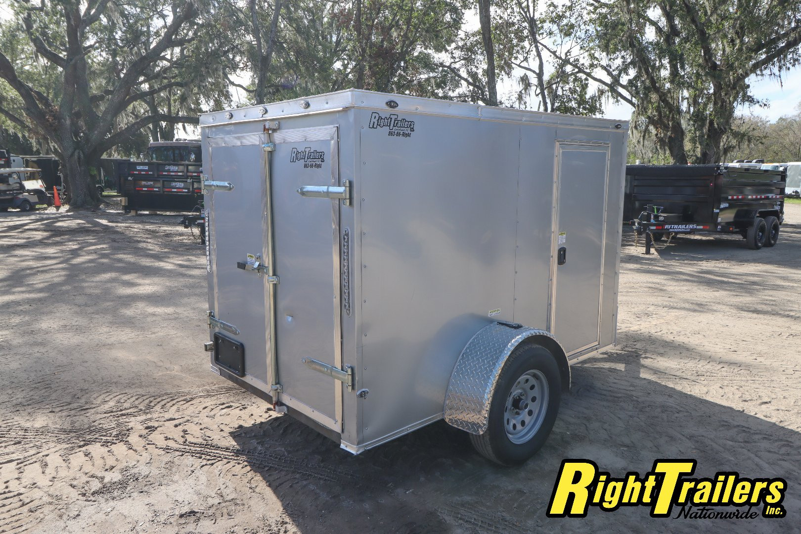 Used 2023 5X8 J&C SUPPLIERS CARGO TRAILER