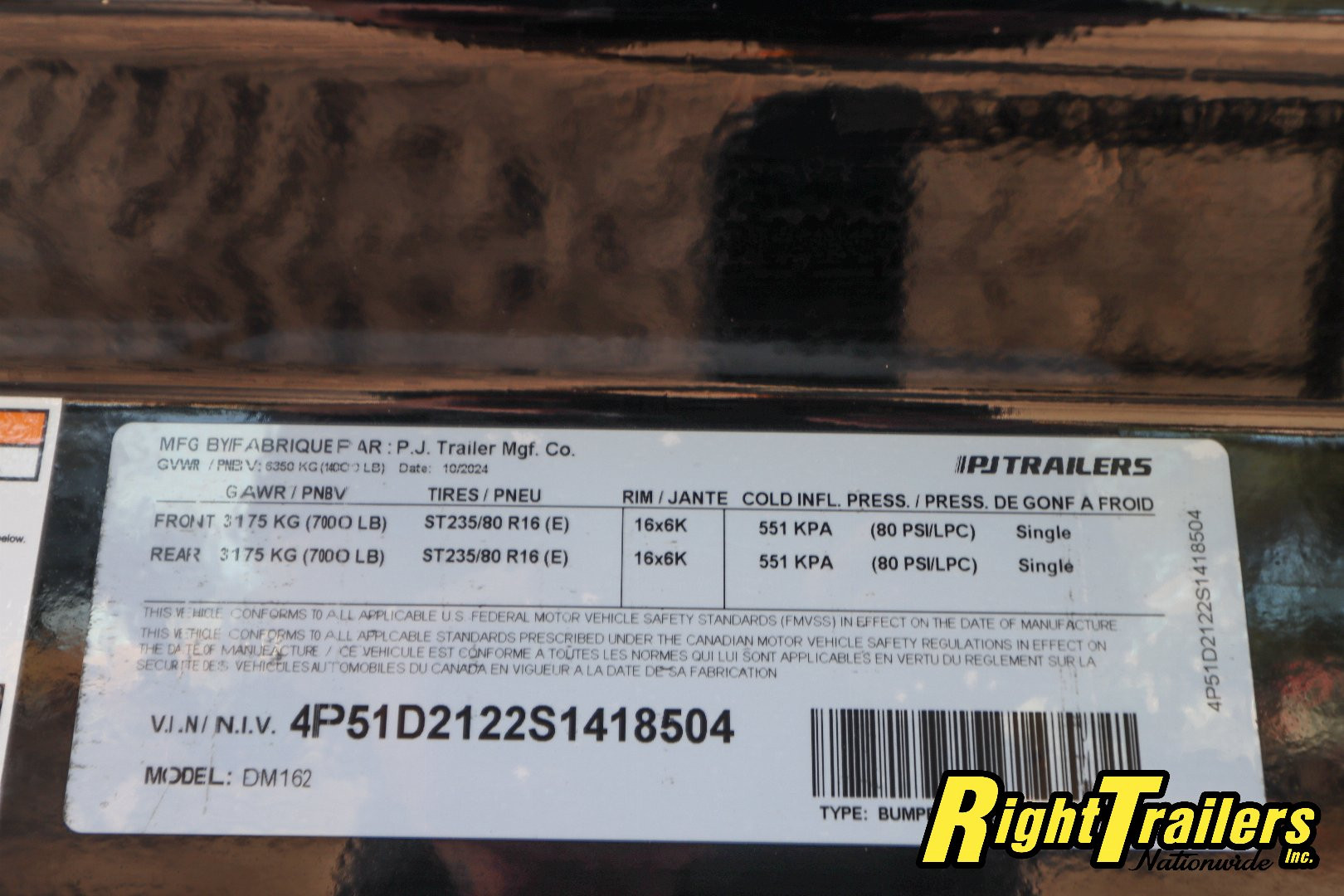 New 7X16 PJ Dump Trailer