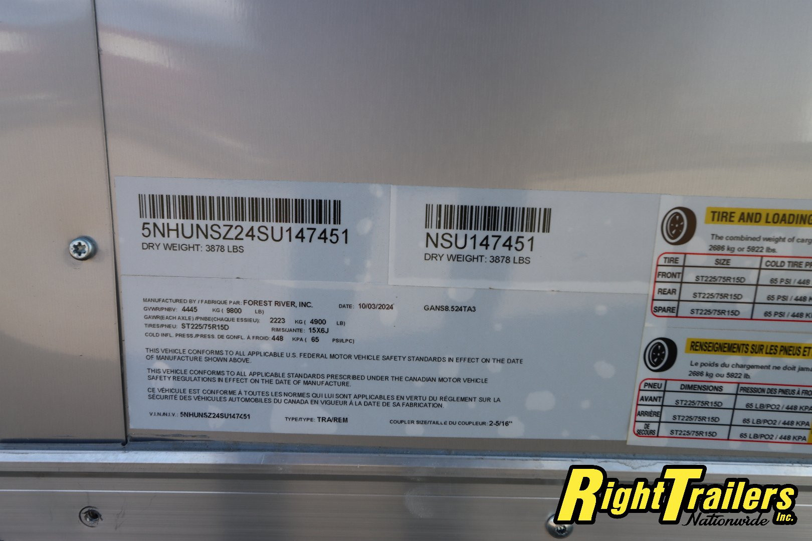 New 2025 8.5X24 Continental Cargo Trailer