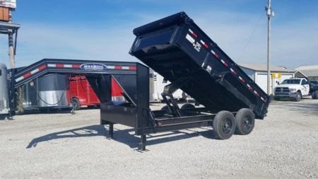 New 2026 Maxwell 83 x 16 14K Low Pro Gooseneck Dump Dump Trailer