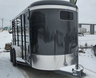 New 2025 Maxwell Brushpopper Slant 3 Horse Trailer