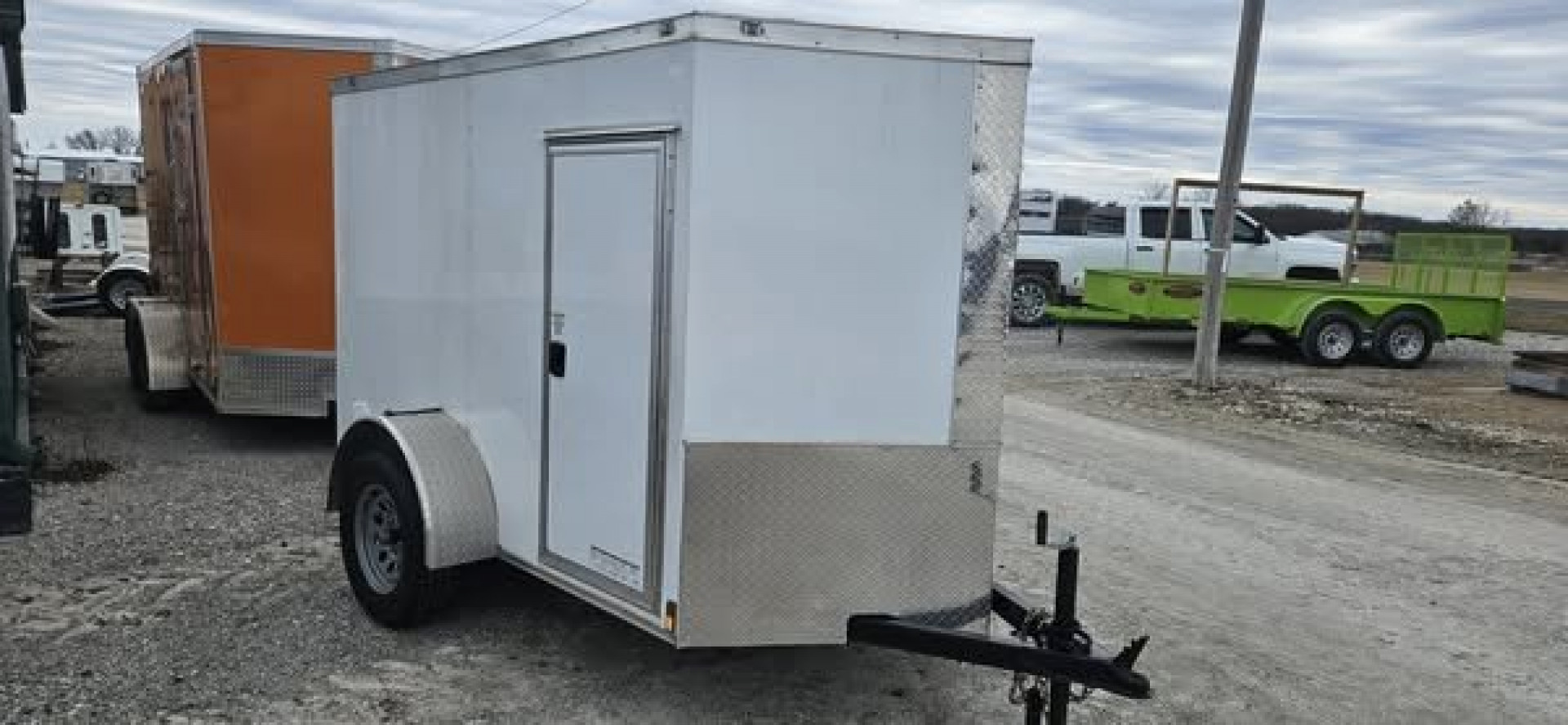 Used 2024 Anvil 5X8 V-Nose Cargo / Enclosed Trailer