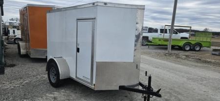 Used 2024 Anvil 5X8 V-Nose Cargo / Enclosed Trailer
