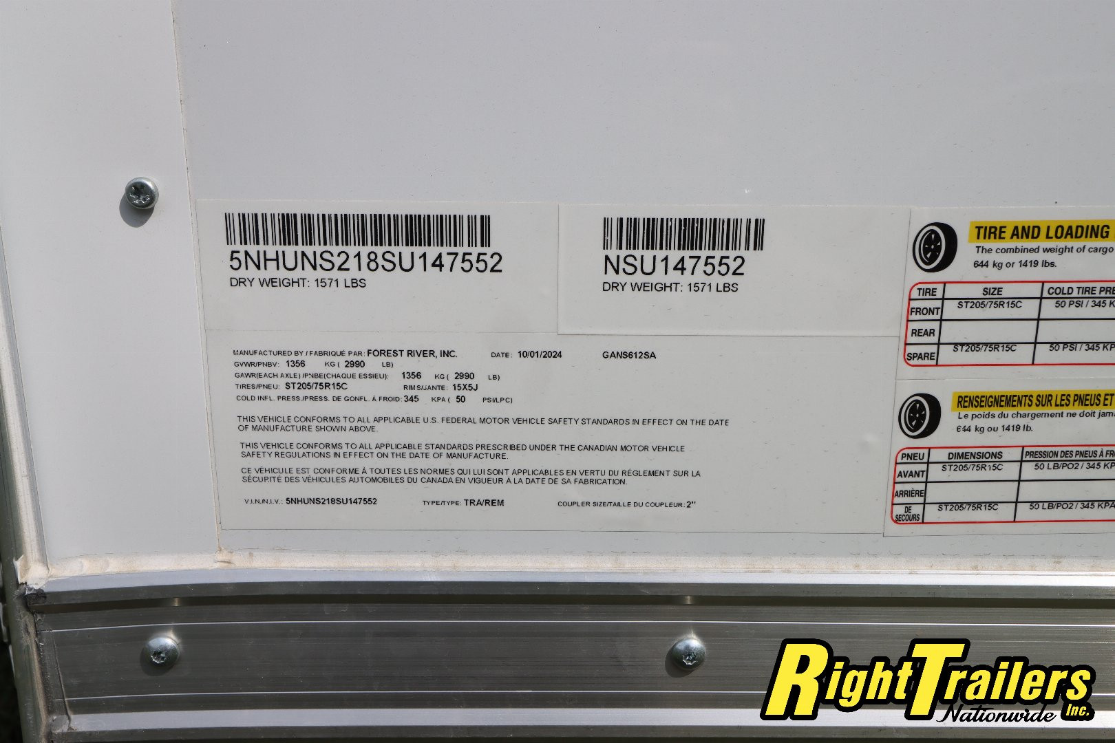 New 2025 6X12 Continental Cargo Trailer