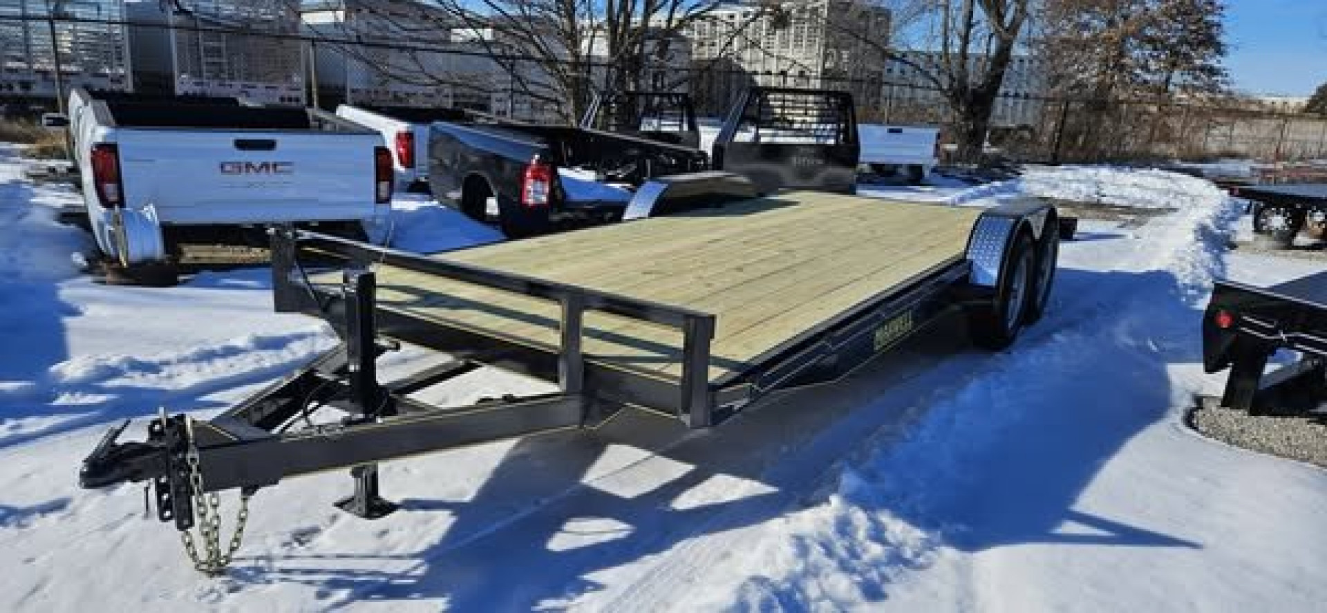 New 2025 Maxwell 83X20 Deluxe Flatbed Car Hauler