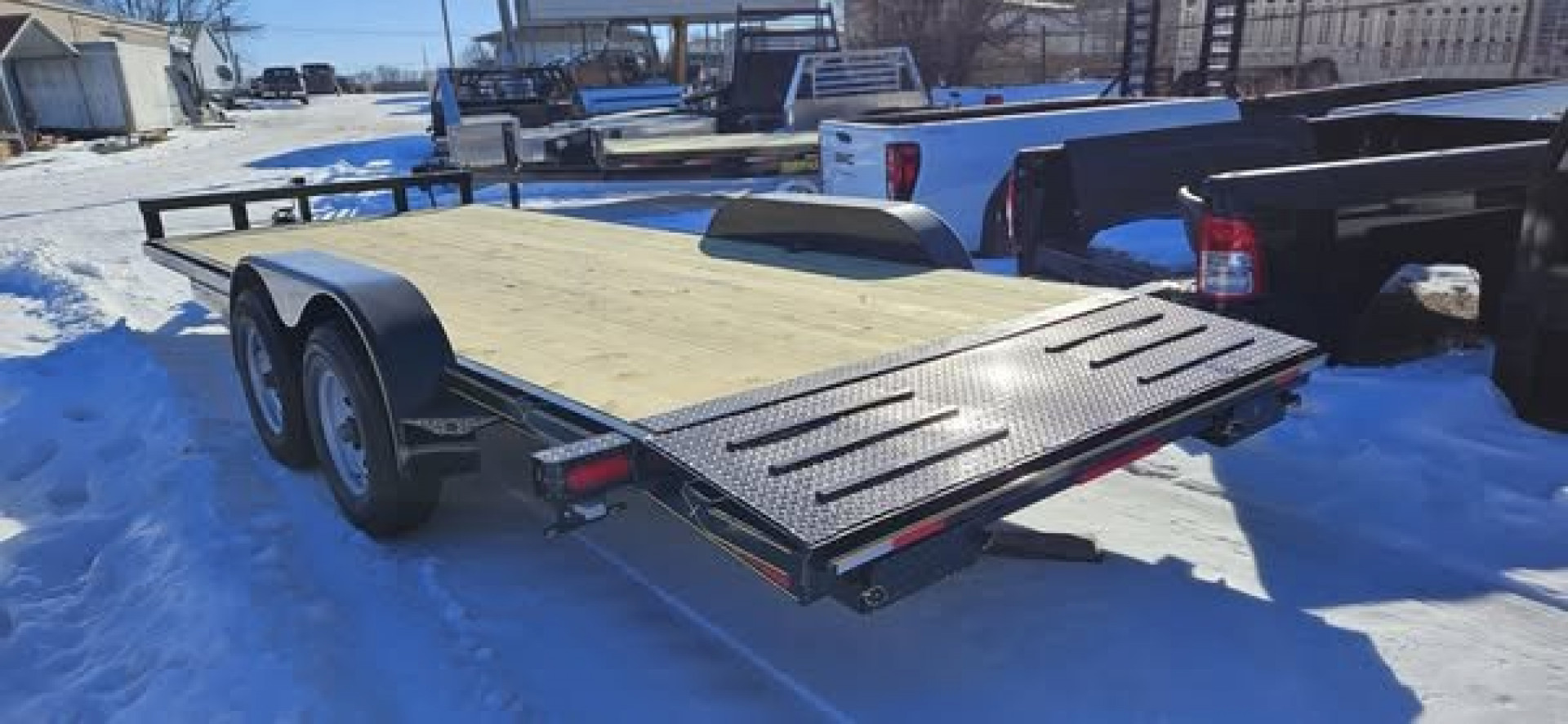 New 2025 Maxwell 83X20 Deluxe Flatbed Car Hauler