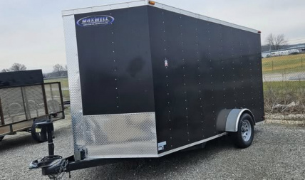 Used 2022 Maxwell 7X12 V-NOSE Cargo / Enclosed Trailer