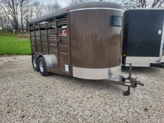 New *New 2025 BrushPopper 16 ft BP Livestock Trailer
