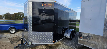 New 2025 Maxwell 7X16 V-Nose Cargo / Enclosed Trailer