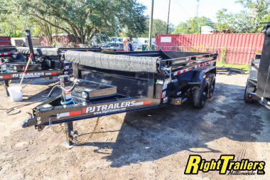 New 2025 7X14 PJ Dump Trailer