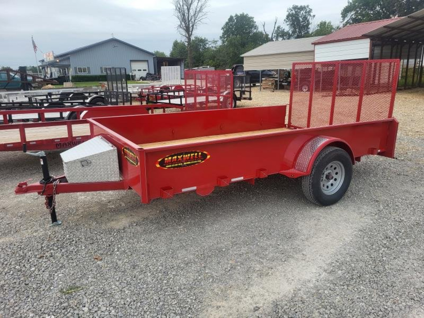 New 2024 Maxwell 83x12 Solid Side Utility Trailer