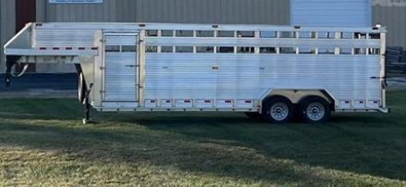 New 2024  Barrett Trailers All Aluminum7.6X24 Stock / Stock Combo Trailer