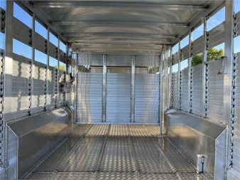 New 2024  Barrett Trailers All Aluminum7.6X24 Stock / Stock Combo Trailer