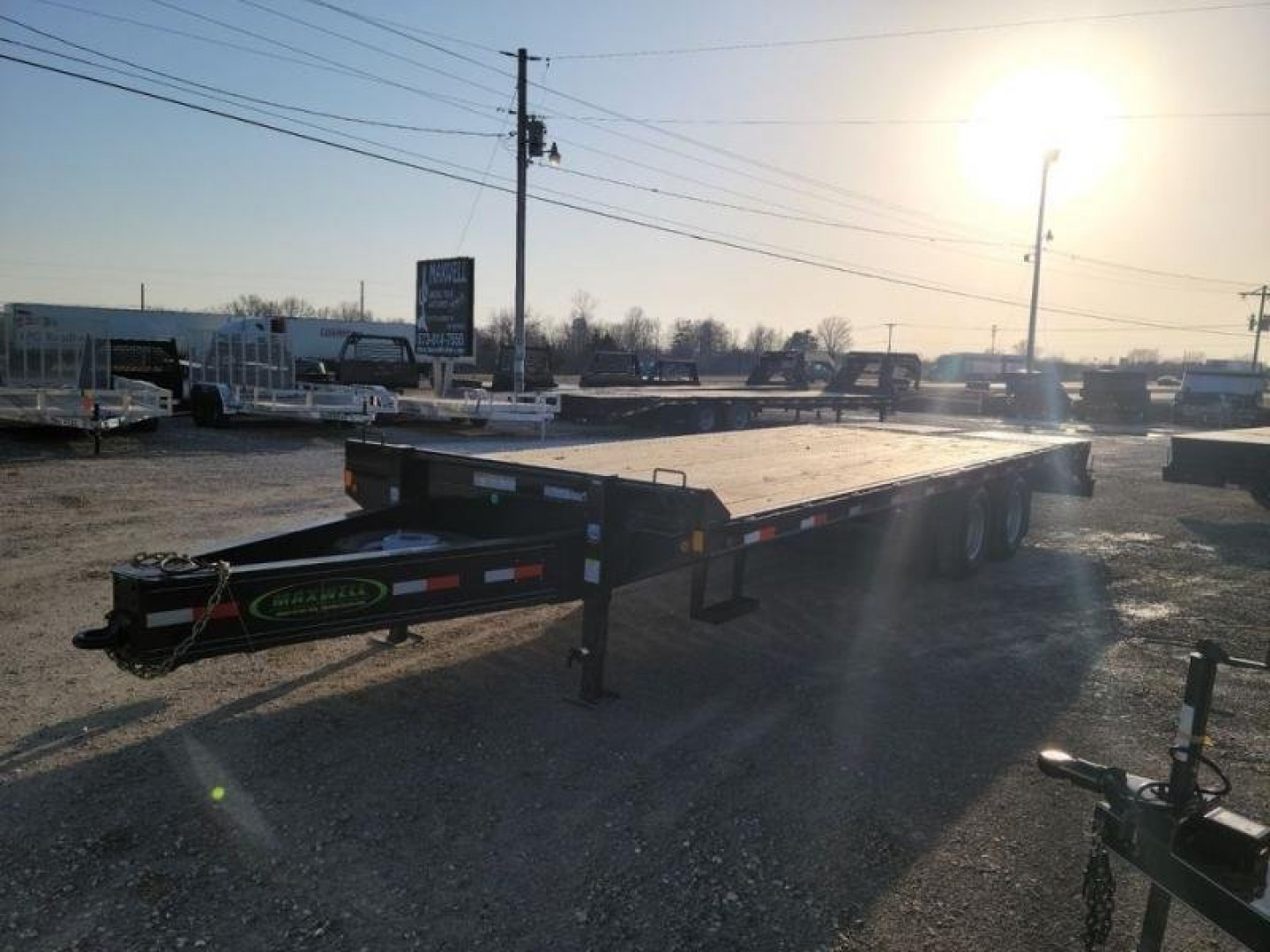 New 2022 Maxwell DC 25' pintle tag "bumper pull" Equipment Trailer