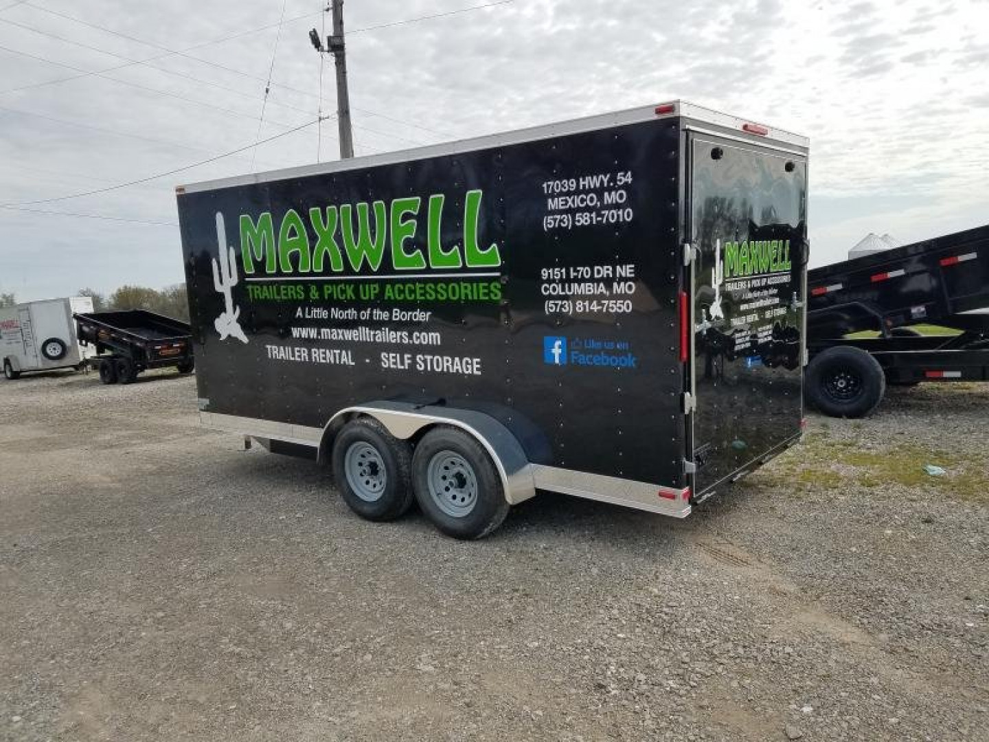 New 2021 Maxwell 7x16 Rental Cargo / Enclosed Trailer