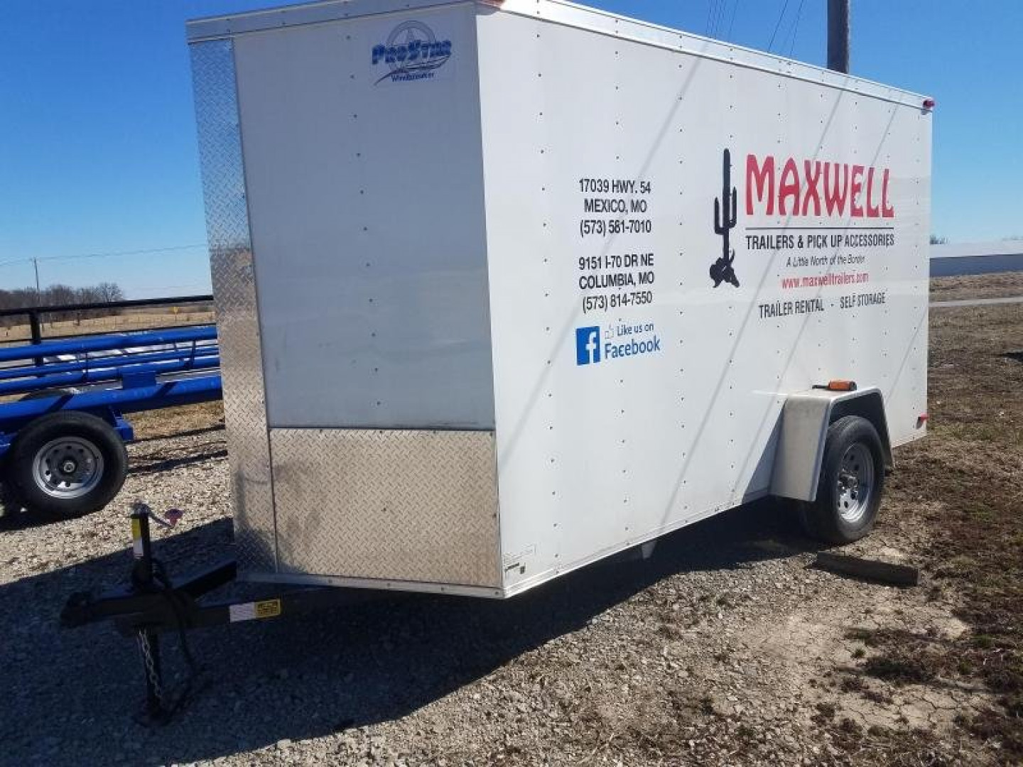 New 2019 Maxwell 6X12 Enclosed Cargo Trailer