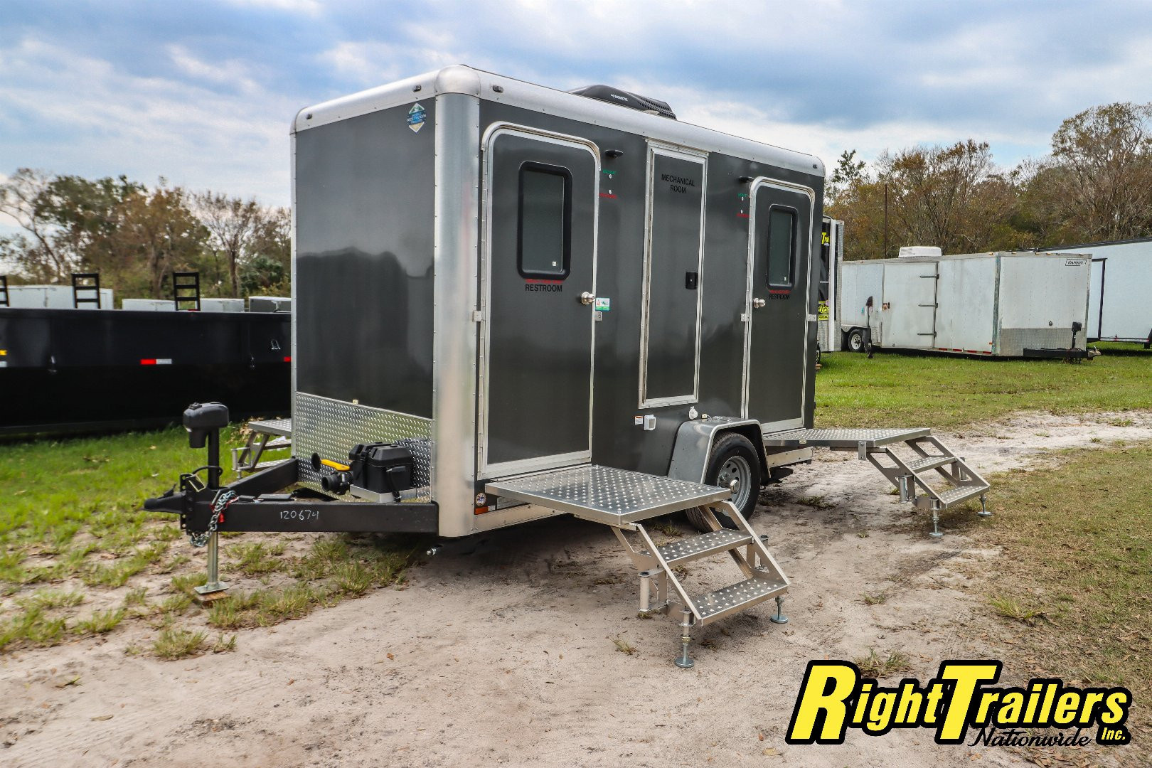 New 6X12 Forest River 4 station restroom trailer