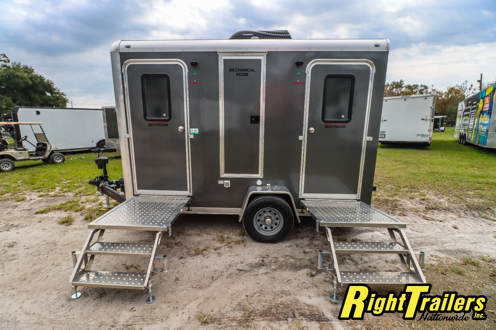 New 6X12 Forest River 4 station restroom trailer