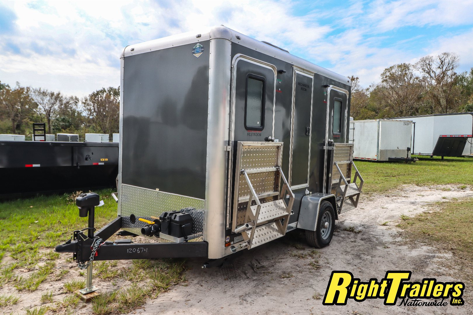 New 6X12 Forest River 4 station restroom trailer