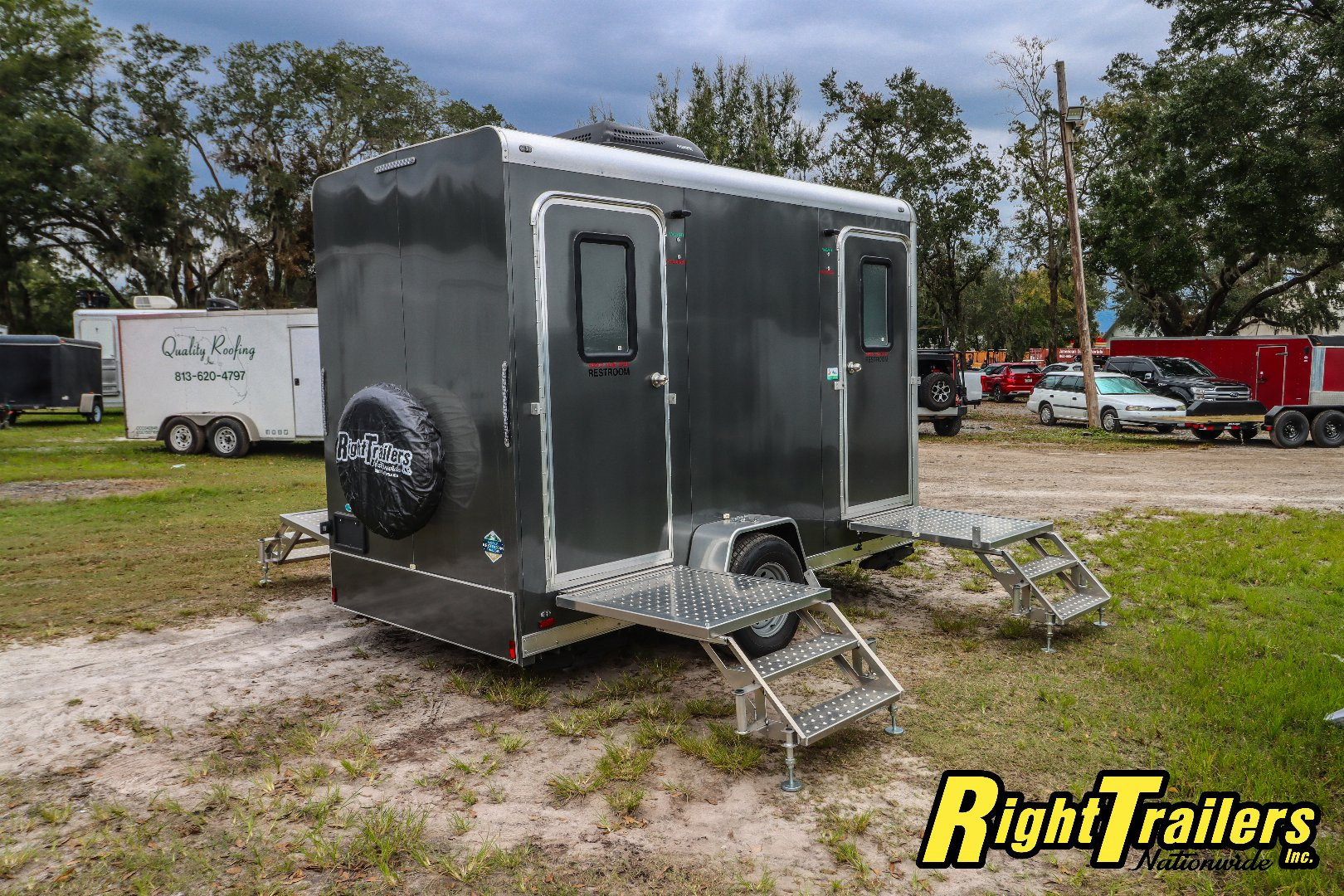 New 6X12 Forest River 4 station restroom trailer