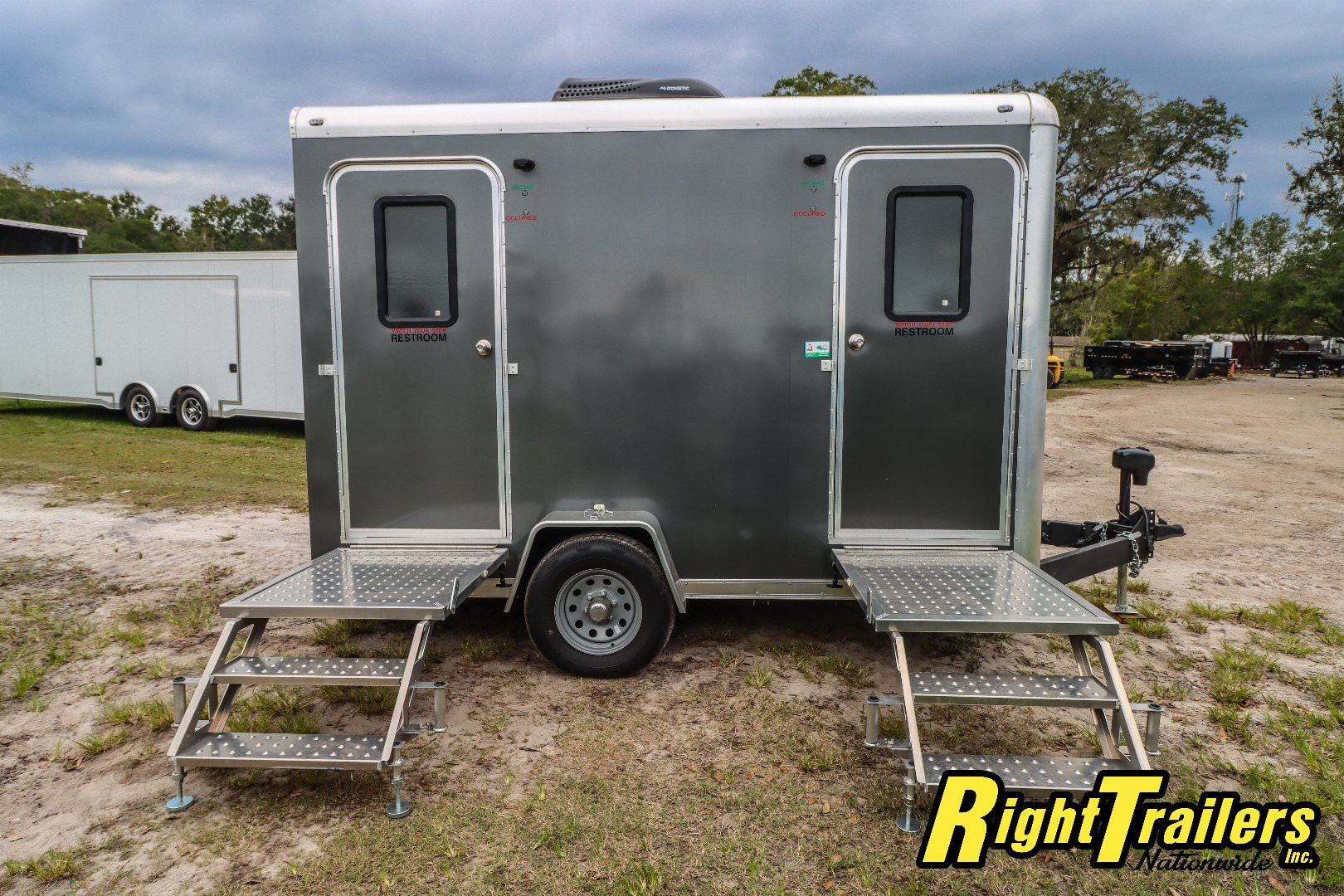 New 6X12 Forest River 4 station restroom trailer