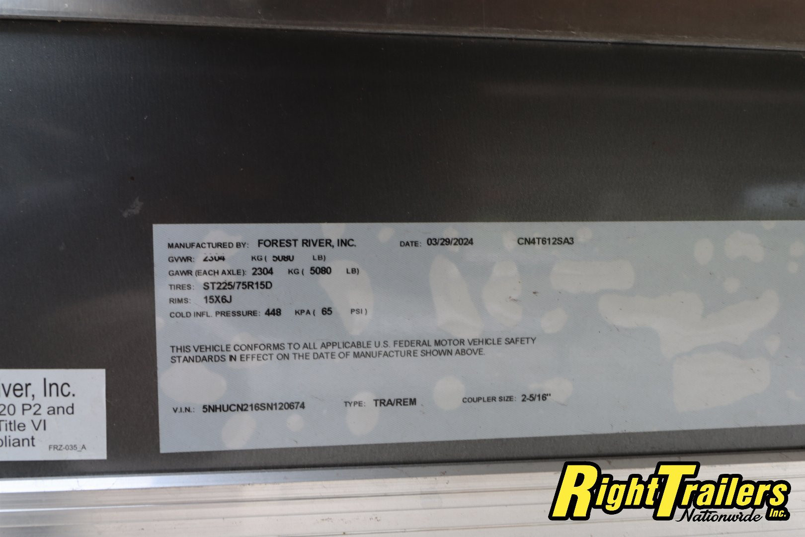 New 6X12 Forest River 4 station restroom trailer