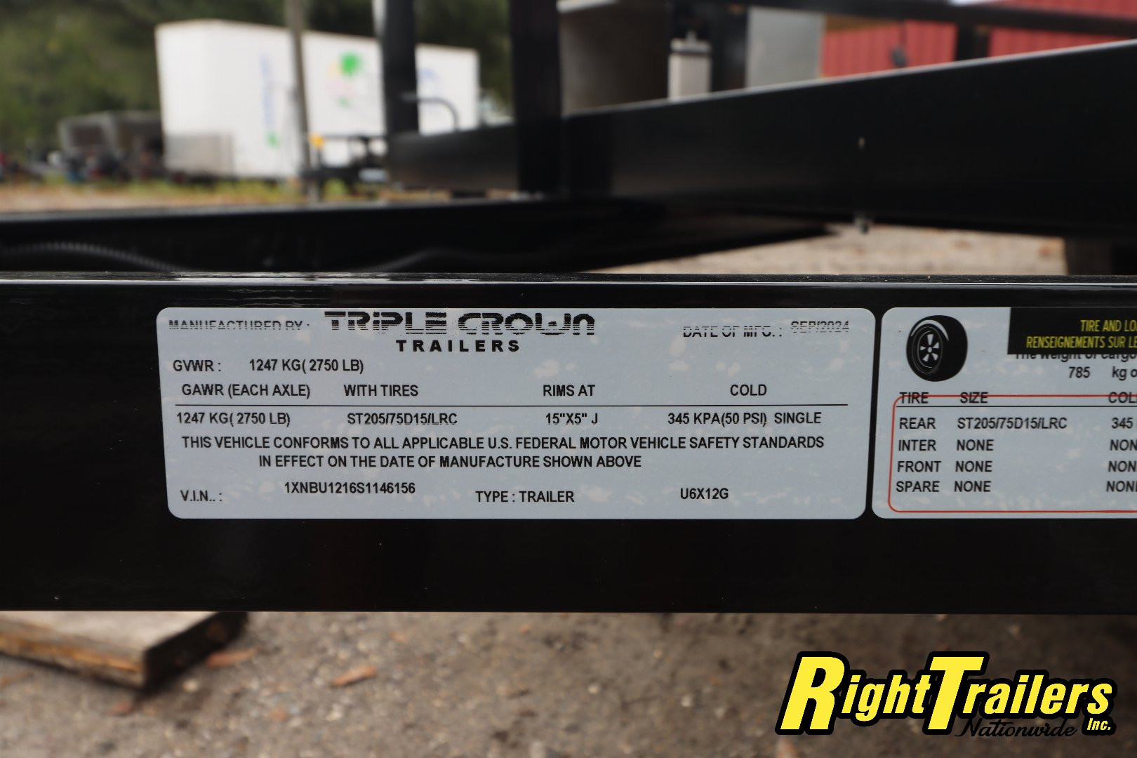 New 6X12 TRIPLE CROWN