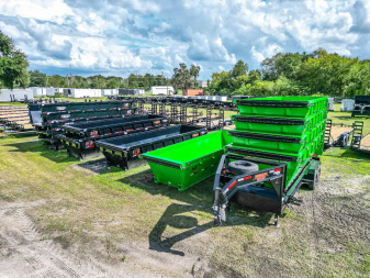 New 7x20 Horizon Gooseneck Roll Off & 7 BINS