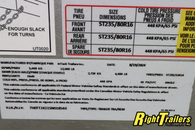 New 8.5X24 inTech Race Trailer