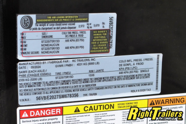 New 2025 8.5X20 RC Cargo Trailer