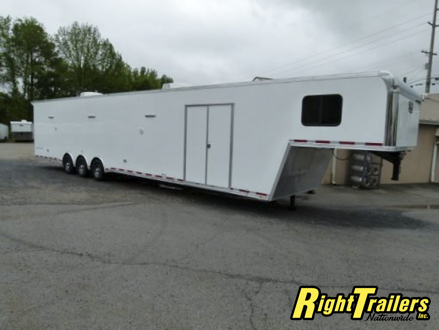 New 2026 8.5x48 Vintage Pro-Stock Race Trailer with Bathroom Package